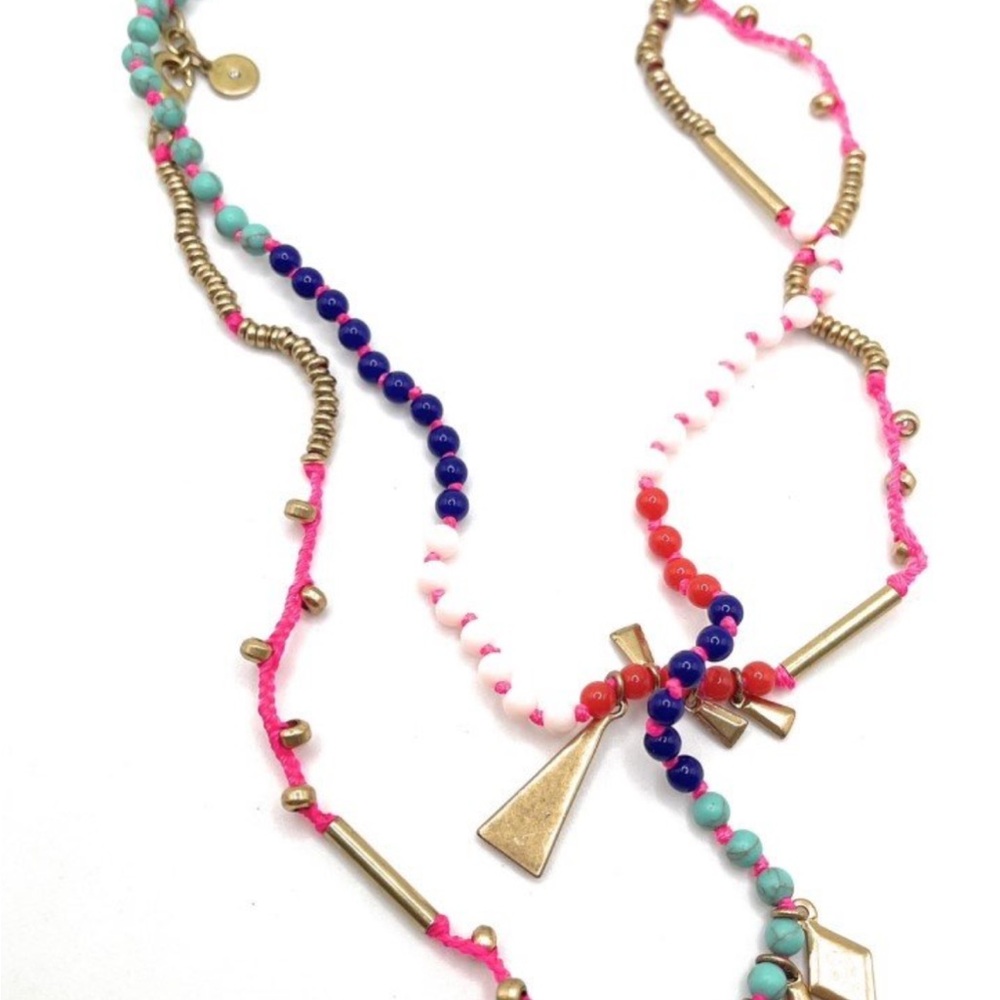 Stella & Dot Reina Multicolor Beaded Necklace
